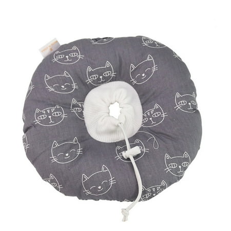 Wound Healing Collar with Cartoon Printing Dogs Cats Soft Protection