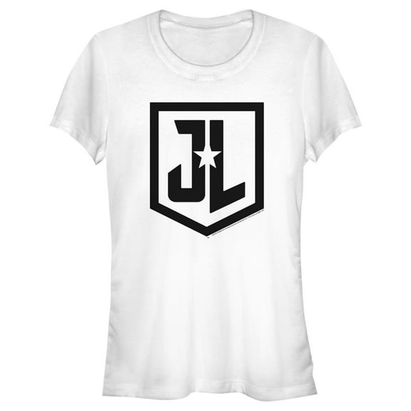 Junior's Zack Snyder Justice League Badge Logo Reverse  Graphic Tee White X Large