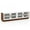 Brown, White, variant on Gymax Large TV Stand for TVs up to 75'' Console Table w/ 4 Tempered Glass Doors Brown & White