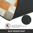 thumbnail image 4 of Orange Abstract Kitchen Rugs and Mats Non Skid Washable Set of 2, Beige Contemporary Painting Art Kitchen Mats for Floor, Modern Kitchen Runner Rug Brown Grey Kitchen Decor, 4 of 6