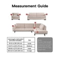 thumbnail image 5 of Housse de Canapé Extensible 4 Places - Housses de Fauteuil en Polyester Spandex Élastique Imprimé - Housses de Canapé Universelles Protecteur de Meubles (Rouge Fluide), 5 of 5