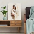 thumbnail image 5 of UXIEQU Jesus Holding Lamb Canvas Wall Art Print 15.75x11.81 Inches, 5 of 8