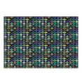 thumbnail image 3 of Geometric Cutting Board, Abstract Colorful and Tile of Concentric Oval Shapes on Dotted Background, Decorative Tempered Glass Cutting and Serving Board, Small Size, Multicolor, by Ambesonne, 3 of 5