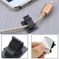 thumbnail image 4 of 50Pcs Adhesive Adjustable Cable Clips, Premium 3M Adhesive Nylon Wire Cable Clamps, Cable Ties for Desk Organizer, Computer Electrical Cord (Black), 4 of 5