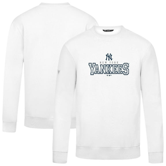Men's Levelwear  White New York Yankees Zane Journey Sweatshirt
