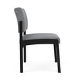 thumbnail image 4 of Lenox Steel Reception Waiting Armless Guest Chair / Black Steel / Gray, 4 of 5