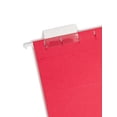 thumbnail image 4 of Smead Colored Hanging File Folder with Tab, 1/5-Cut Adjustable Tab, Letter Size, Red, 25 per Box (64067), 4 of 5