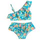 thumbnail image 1 of Traje de baño para bebé, traje de baño para niñas pequeñas, traje de baño para niñas con un solo hombro + traje de baño con parte inferior de cintura alta (2 piezas), 1 of 5