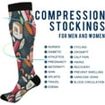 thumbnail image 4 of FREEAMG Japanese Sushi Compression Socks for Women&Men Circulation-Best Support for Nurses,Running,Athletic-1 Pairs, 4 of 7