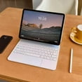 thumbnail image 5 of Magnetic Magic Keyboard Case for iPad Pro 11", iPad Air 11"(M4/M3/M2) / Air 10.9", Trackpad, Backlit,White, 5 of 7
