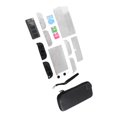 thumbnail image 3 of Estuche de transporte para Switch OLED, suave, a prueba de golpes, transparente, protector de pantalla, tapas de agarre para el pulgar, paquete de accesorios, 3 of 15