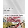 thumbnail image 6 of 4th of July RV Awning Sun Shade Screen 9'X7' Welcome Floral Vase Mesh Sunscreen American Flag Awning Shade Screen with Zipper UV Blocker Completed Kits Outdoor Canopy for RV Motorhome Camper Travel, 6 of 7