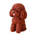 thumbnail image 1 of Estatua de perro sentado, escultura de jardín, micropaisaje, artesanías artísticas, estatua de animal para jardín, decoración del hogar para estante, Marrón, 1 of 8