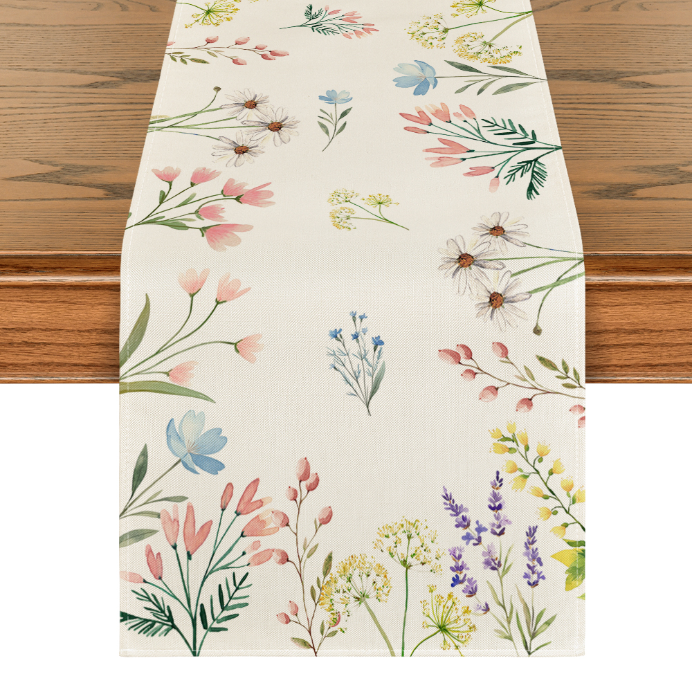 Sm:)e Seasonal Table Runner Set 4-Piece 13x72 Inch photo 2