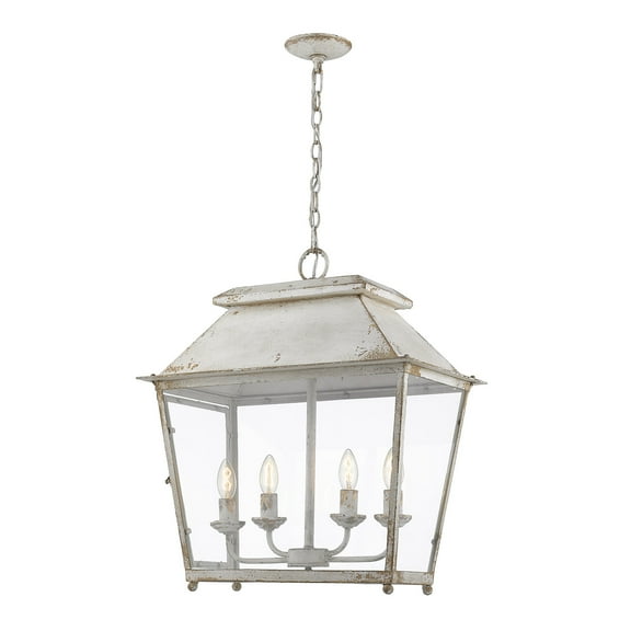 Golden Lighting Abingdon 4-light Pendant in Antique Ivory