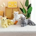 thumbnail image 5 of HCBY Cute Soft Plush Cat Pillow, Simulation Stuffed Animal Toy for Couch Bolster & Bed Cushion Home Decor, Cute Gift for Birthday Valentine's Day(Gray,11.8inch), 5 of 6