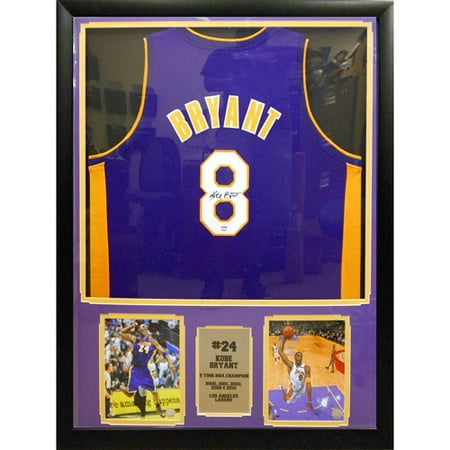 NBA 30" x 34" Autographed Jersey Frame, Kobe Bryant Los Angeles Lakers