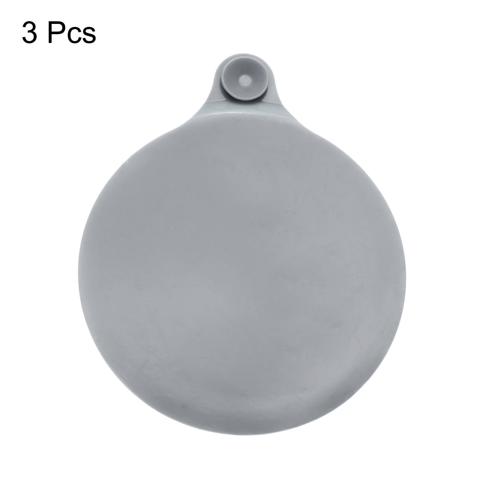 Unique Bargains Silicone Tub Stopper Kitchen Bathtub Drain Cover Plug 5.9" Grey 3Pcs