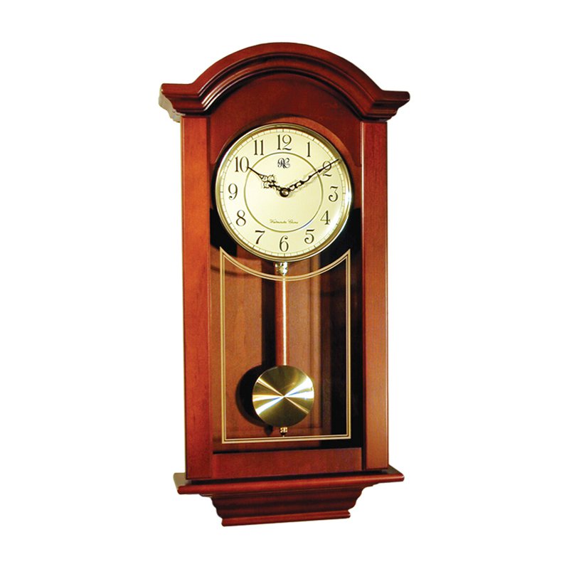 River City Clocks Regulator Chiming Wall Clock with Pendulum 12.3 in