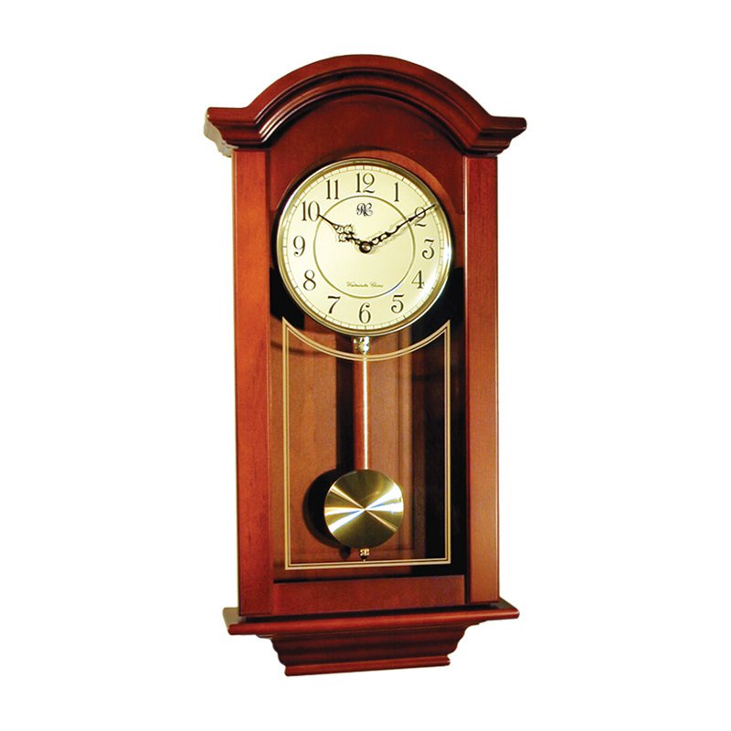 River City Clocks Regulator Chiming Wall Clock with Pendulum 12.3 in