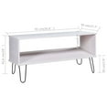 thumbnail image 3 of vidaXL Table Basse New York Blanc en Bois de Pin Massif, 3 of 3