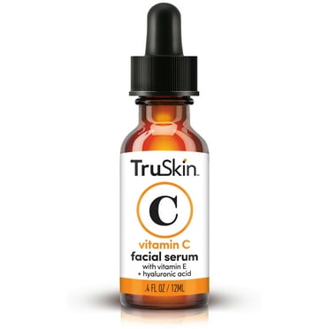TruSkin Vitamin C Serum for Face, Anti Aging Facial Serum with Hyaluronic Acid for All Skin Types, 0.4 fl oz