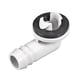 thumbnail image 1 of Conector de manguera de drenaje de aire acondicionado con codo y anillo de goma para unidades mini-split y unidades de aire acondicionado de ventana 15mm, 1 of 2