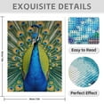 thumbnail image 3 of Diamond Art Kit for Adults, Elegant Peacock Plumage Display Diamond Painting for Adults Beginners, 5D DIY Diamond Art Painting Kits, Colorful Diamond Painting Craft for Home Decor 12x16, 3 of 7