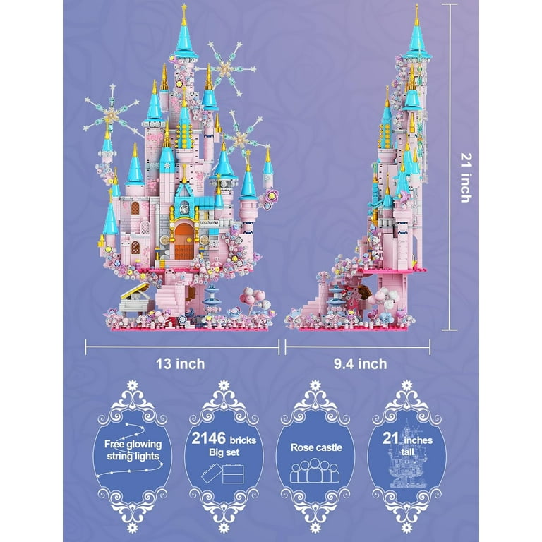 Syrinx Princess Castle Building Sets for Girls 14+, Compatible