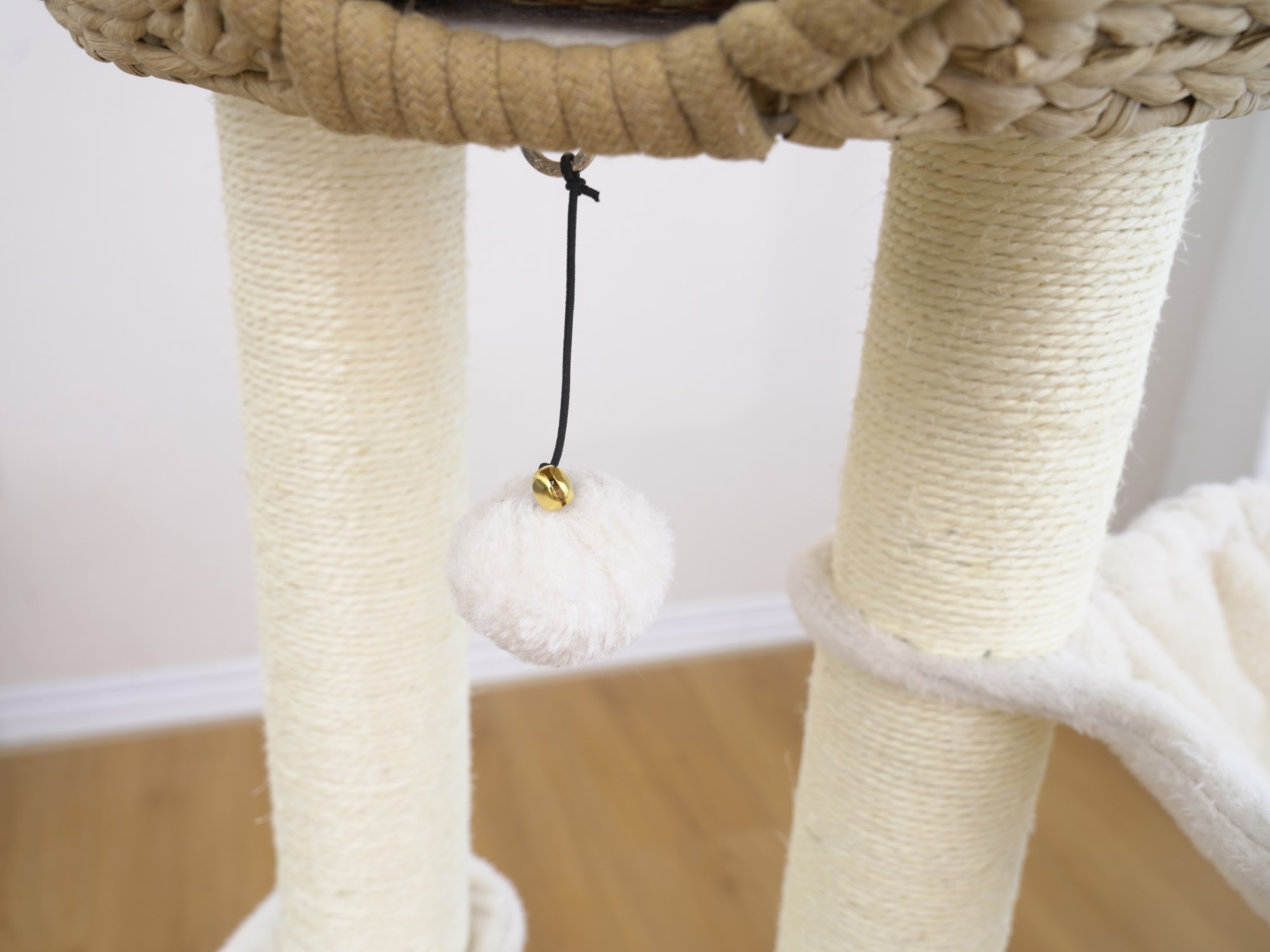 Vibrant Life Small 5-Level 47" Baskets Cat Tree with Hammock, Beige