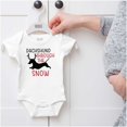 thumbnail image 5 of Funny Christmas Carol Dachshund Pun Romper Boys or Girls Infant Baby Brisco Brands NB, 5 of 6