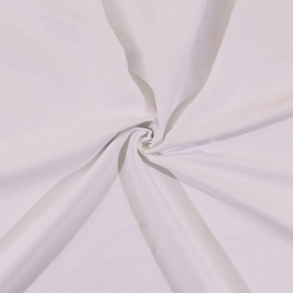 Wovenstretch Chino Poplin Cotton/Spandex Blend Fabric by the Yard - White (8977R-7M)