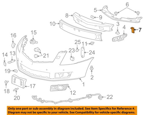 Cadillac GM OEM SRX Front Bumper Grille Grill-Sight Shield Bracket ...