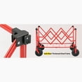 thumbnail image 3 of Red 5.65 cu. ft Metal Garden Cart, 3 of 9