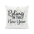 thumbnail image 2 of Floleo Happy New Year Cheers Gnome Throw Pillow Covers, 18 x 18 Inch Winter Holiday Celebrate Party Cushion Case Decoration for Sofa Couch, 2 of 6