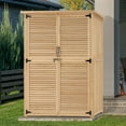 thumbnail image 2 of MCombo Outdoor Wood Storage Cabinet, Garden Tool Shed 1900, 2 of 7