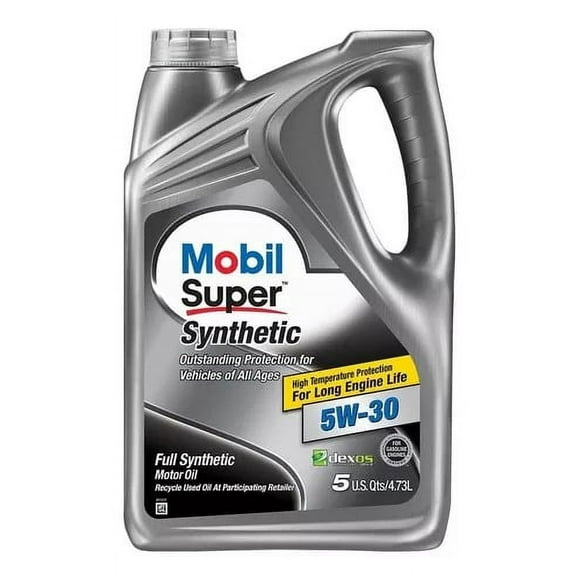 Aceite 100% Sintético Mobil Super Synthetic 5w-30 4.73lts