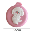 thumbnail image 2 of Mini Peigne Rond Mignon pour Cheveux, Brosses de Poche avec Miroir de Maquillage pour Femmes et Filles, 2 of 6
