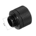 thumbnail image 3 of Uxcell Fit 0.37'' Hose Fitting Quick Connector G1/4" Brass for the CPU Water Cooling System Black 2 Pcs, 3 of 4