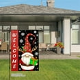 thumbnail image 3 of JOOCAR Welcome Christmas Gnome with Reindeer Antlers and Gift Garden Flag for Winter Christmas Home Outdoor Garden Yard Door Decor 12x18 inch, 3 of 5