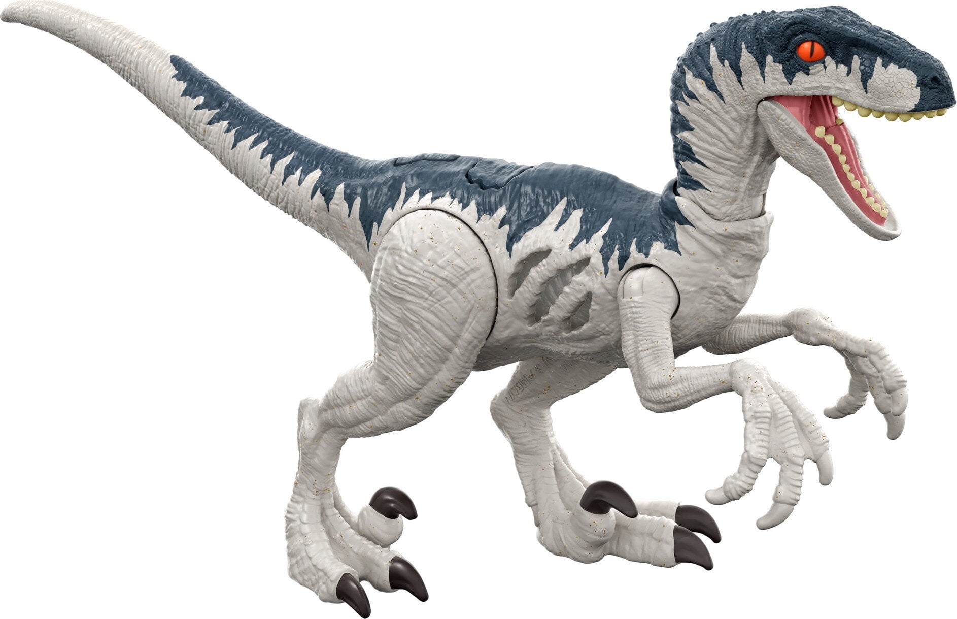 Jurassic World Dominion: Extreme Damage Velociraptor Dinosaur, Posable with Digital Play [Walmart Exclusive]