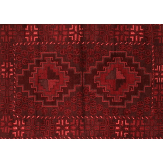 Ahgly Company Indoor Rectangle Persian Red Traditional Area Rugs, 6' x 9'