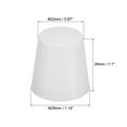 thumbnail image 2 of Uxcell 22mm to 29mm Solid Silicone Rubber Tapered Plug White for Powder Coating, Painting,10 Pack, 2 of 5