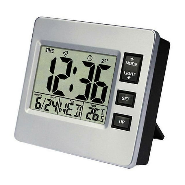 Compact Luminous Digital Alarm Clock with Backlight and Temperature Display, Low Power Consumption for Bedroom Use by Students and Family