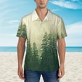 thumbnail image 6 of Picia Fog Forest Gentle Cotton Regular Fit Short Sleeve Casual Hawaiian Shirt for Men-3X-Large, 6 of 9