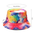 thumbnail image 5 of Dress Choice Unisex Summer Trendy Foldable Fisherman Hat Reversible Wide Brim Breathable Rainbow Tie Dye Printed Bucket Hats For Women Men, 5 of 8