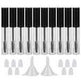thumbnail image 1 of Gther 10 Botellas Vacías De 0.3 Fl Oz Con Varita Para Pestañas E Inserciones De Goma Y Embudos Para Aceite De Ricino/Aceite De Crecimiento De Pestañas, Contenedor De Crema De Pestañas Con Tapa, Color, 1 of 8