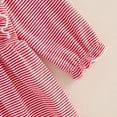 thumbnail image 6 of ZINTAOZT Newborn Baby Girls Christmas Stripe Ruffle Jumpsuit Long Sleeve Embroidery Romper 3M 6M 12M Xmas Clothes, 6 of 8