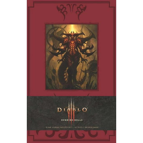 Diablo Burning Hells Hardcover Blank Journal, (Hardcover)