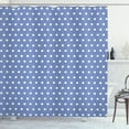 thumbnail image 1 of Ambesonne Retro Shower Curtain, White Classic Polka Dots, 69"Wx84"L, Violet Blue White, 1 of 3